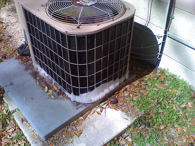 frozen heat pump