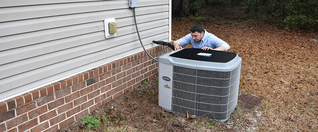 Byrd Heating And Airconditioning Tech Working On Hvac